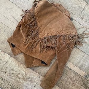 Amazing Vintage Suede Fringe Jacket